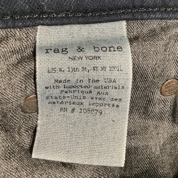 Rag & Bone Dr. Dre Aged Black Jeans, Size 27 - Streetwear, Designer, Minimalist - Picture 6 of 9